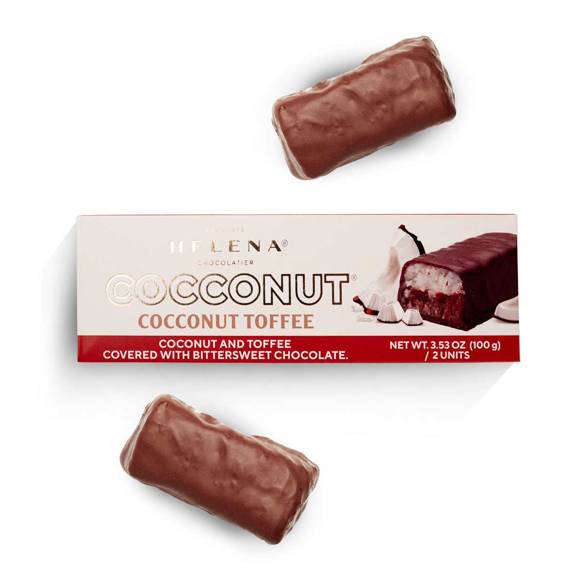 Coconut Toffee Bonbon | English Toffee & Chocolate – Helena