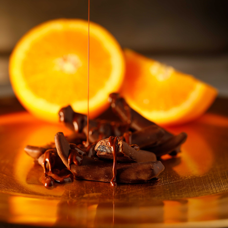 Helena Chocolatier naranjitas — dark chocolate-covered candied orange peels