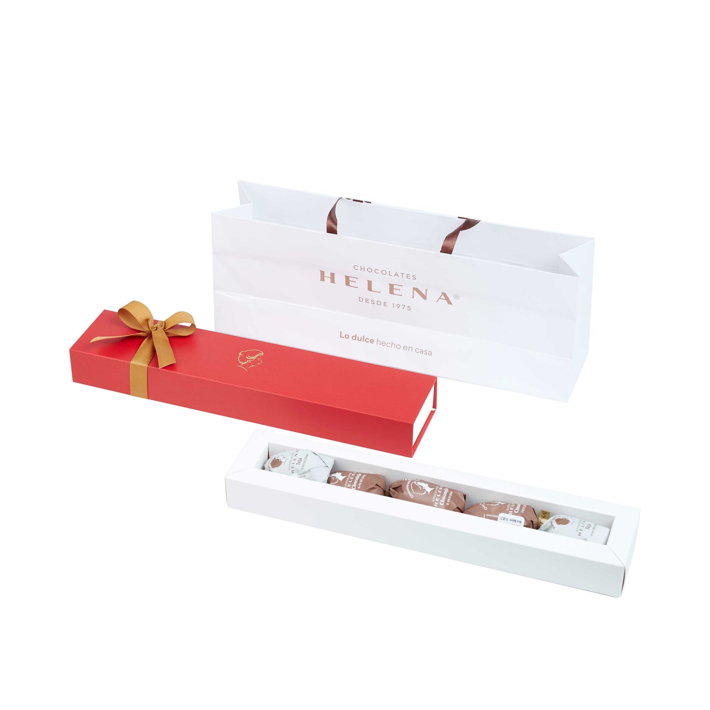 Assorted Chocoteja Bonbons – Red | 5-Piece Gift Box