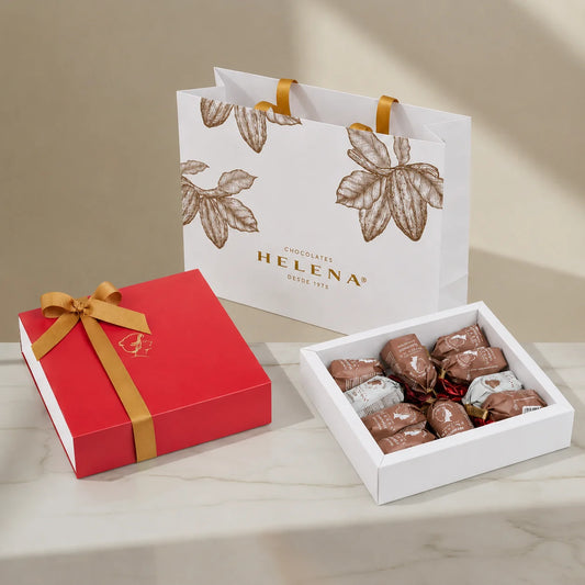 Assorted Chocoteja Bonbons – Red | 10u Gift Box