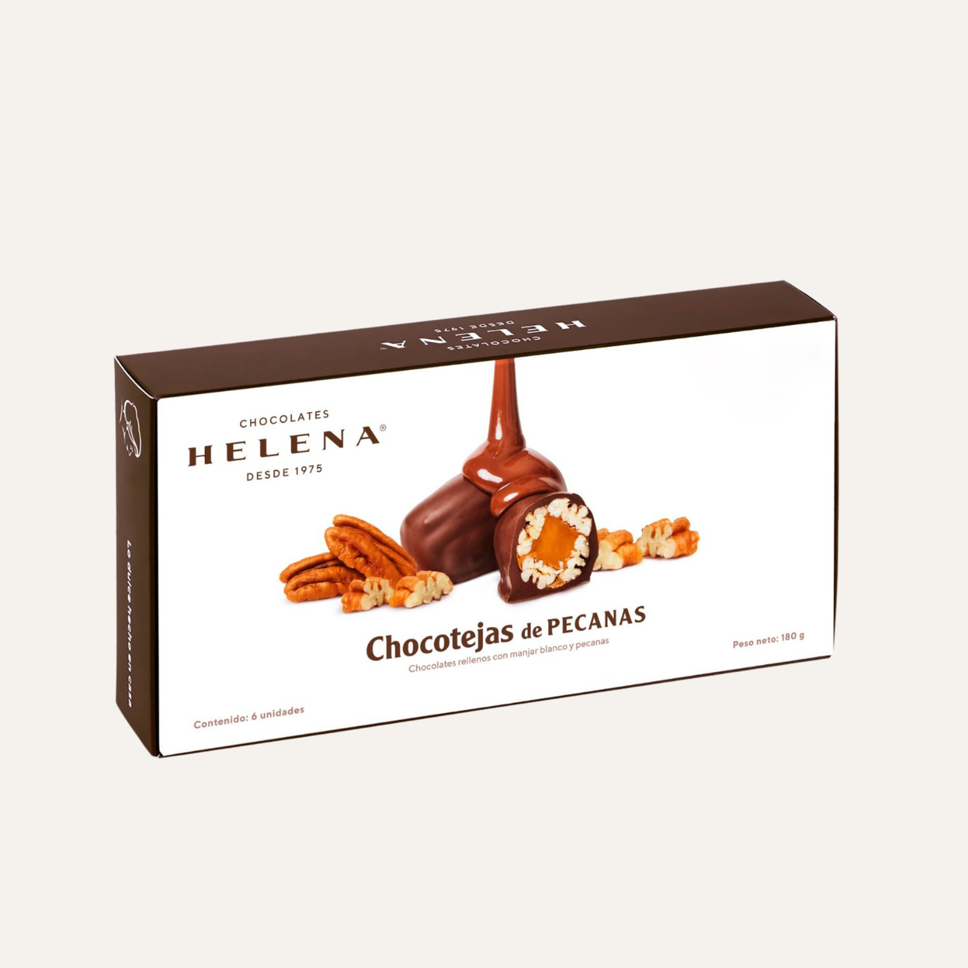 Helena 6-Piece Pecan Chocoteja Bonbon Box
