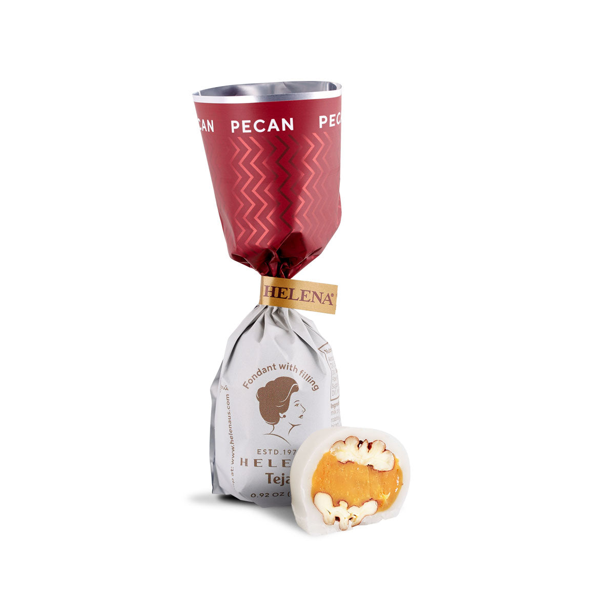 Pecan Fondant Caramel: 0.92oz | Gluten-Free Indulgence