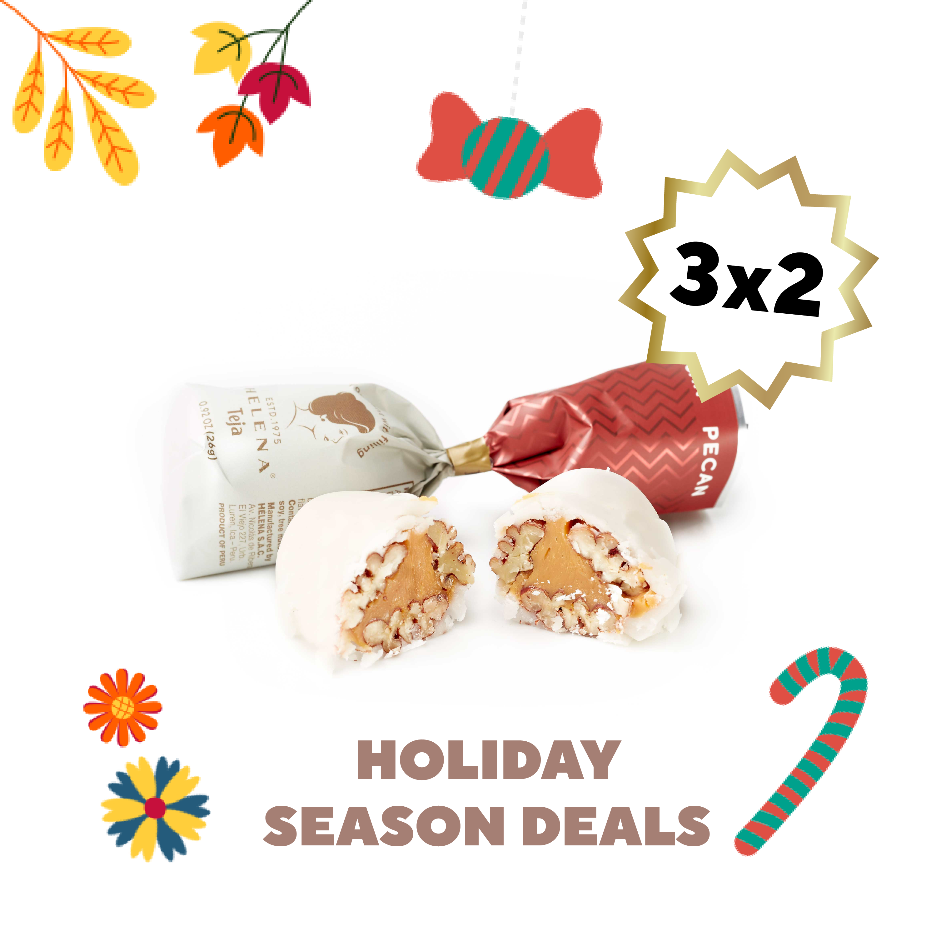 3X2 PECAN teja fondant - HOLIDAY SEASON DEALS!