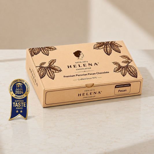 Pecan Chocoteja Bonbon 25-unit bulk box with Helena Chocolatier wrapped bonbons