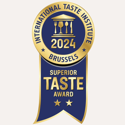 International Taste Institute 2024 Brussels Superior Taste Award two-star badge for Helena Peccanroll