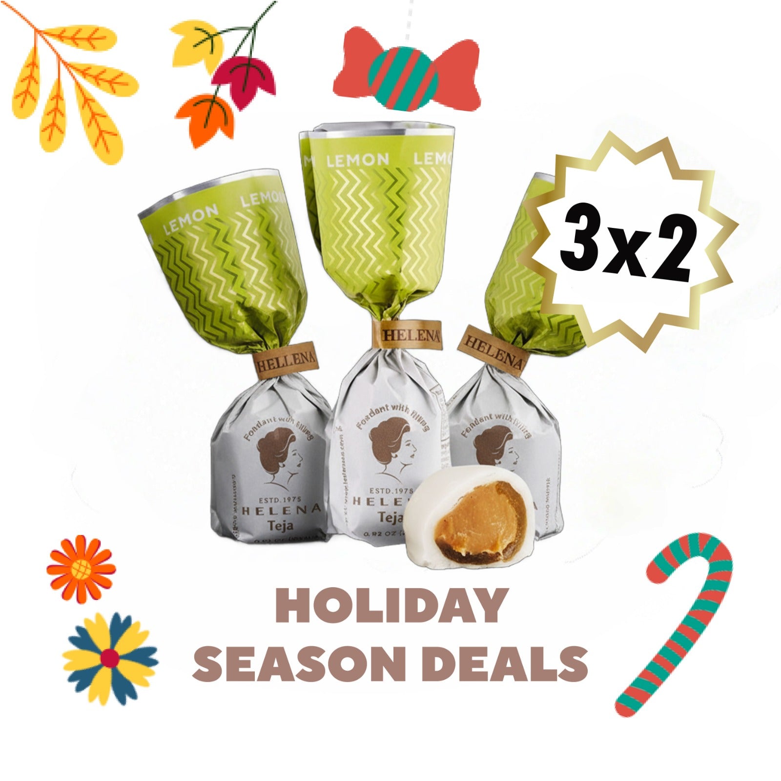3x2 LEMON teja fondant | HOLIDAY SEASON DEALS