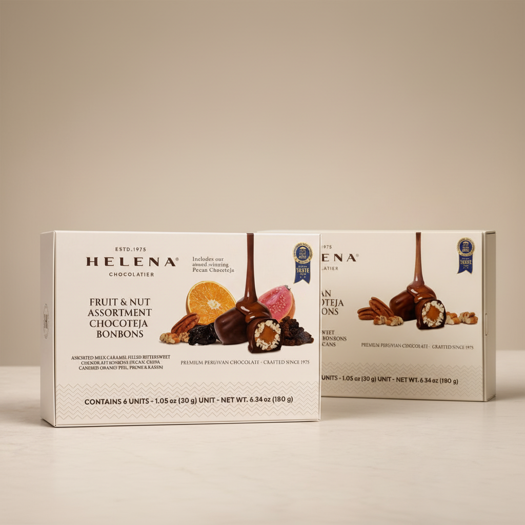Assorted y Pecan Chocoteja Bonbons, dos cajas