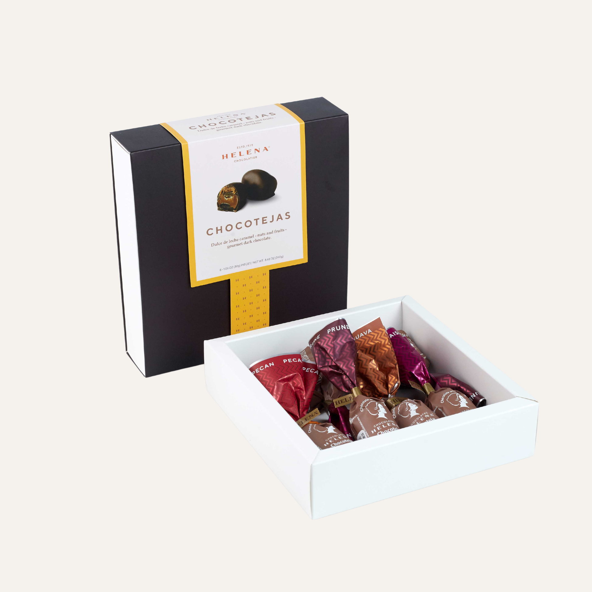 Helena 8u Chocoteja – Open box detail