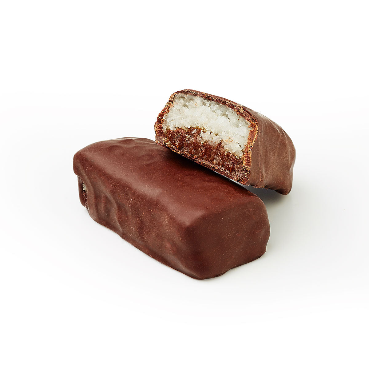 Coconut chocolate and toffee bar inside 