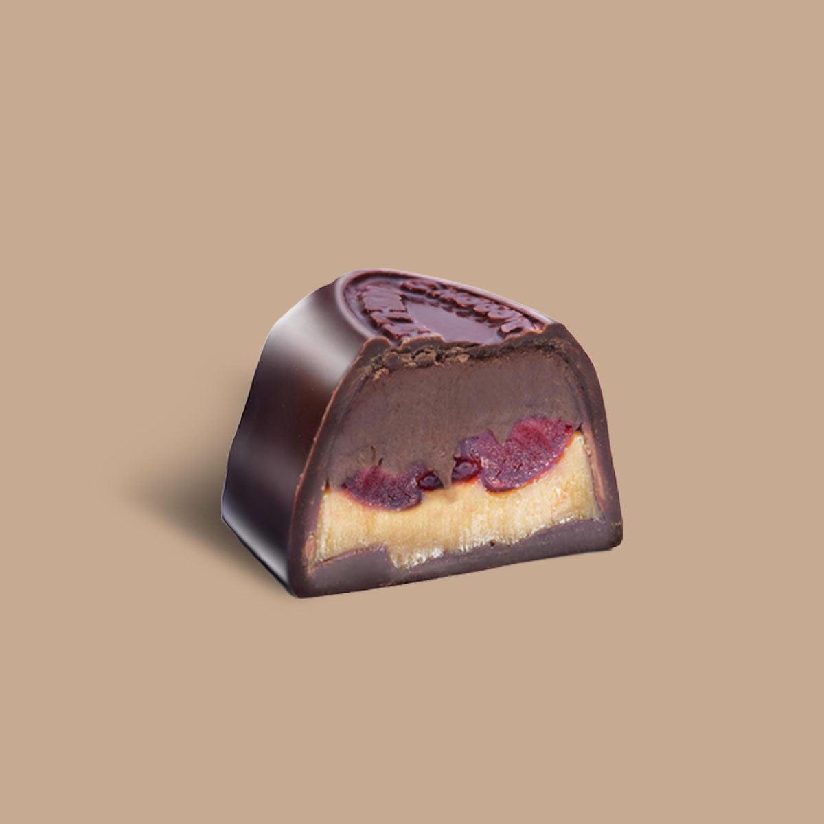 Cherry Chocolate Truffle 1.13 OZ | Helena's Exquisite Creation | Gluten Free | 60% Pure Cacao