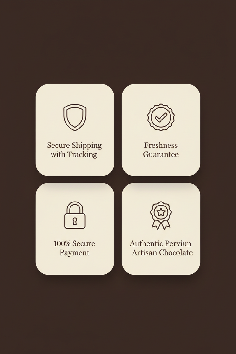 Iconos de seguridad con fondo chocolate