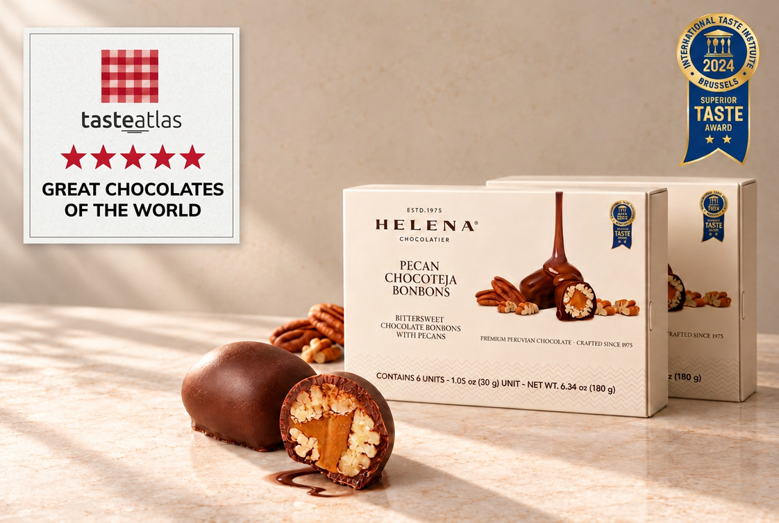 Imagen de chocolates con sello vertical de TasteAtlas