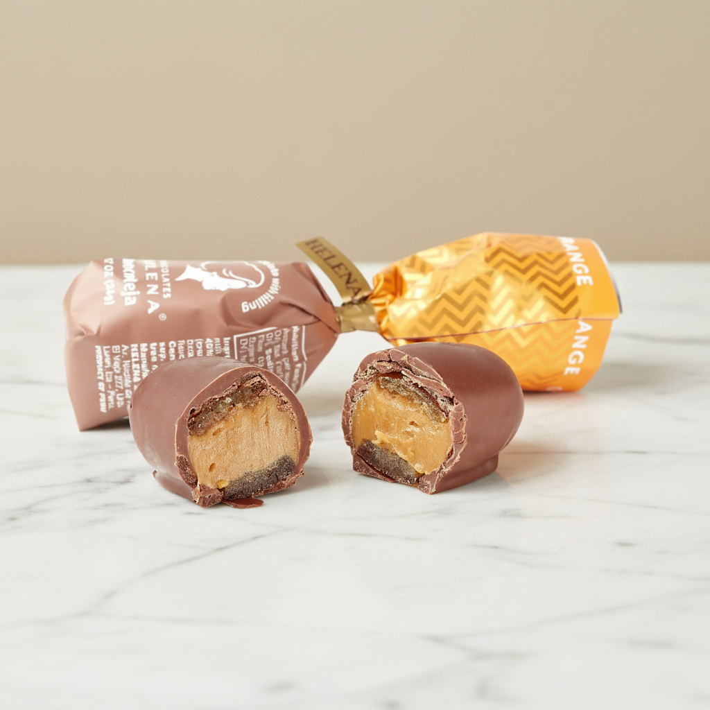 Orange Chocoteja – Marble + Beige