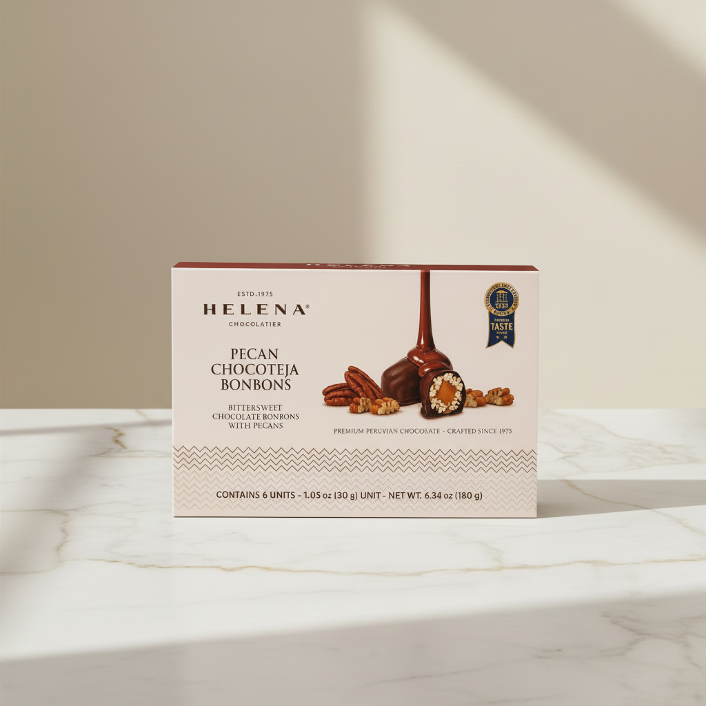 Helena 6-Piece Pecan Chocoteja Bonbon Box